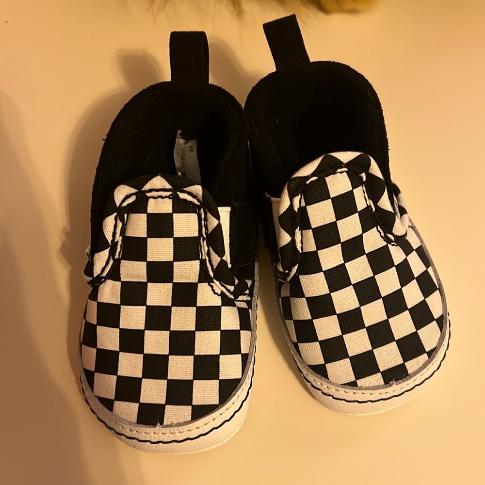 Never worn, brand new Checkered Infant/Toddler Size 3 Vans